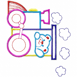 Trains Embroidery Design 12 Trains Embroidery Design 12